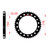 AFAM Rear Sprocket Steel 530P 44T - (10801-44)