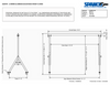 1ALU1508 GANTRY CRANE - 1 TON, 15' SPAN, A SERIES ALUMINUM ADJUSTABLE HEIGHT Min: 6' - 5'' Max: 8' - 11 SPANCO