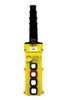 Duct-O-Wire L-Series 4-Button Dual Speed, 1-Motion, Slim Profile Pendant Station with Maintained On/Off