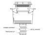 CONDUCTIX Quick-Disconnect Connector, Top Double-Lever, 24 Pin, Female XA-39769 XA-39769