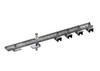 8-Bar, Bracket, Flange, with Hanger Clamps, Steel Snap-in, 4 on one side, 24 inch L Conductix XA-52273E