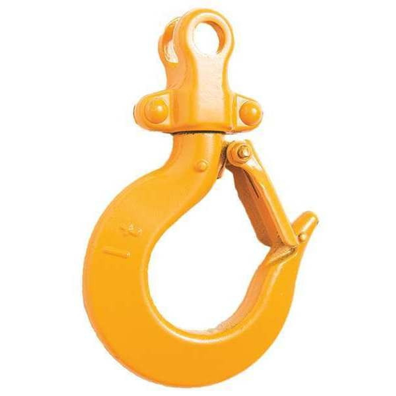 Top Hook Assembly, Product Type Top Hook Assembly, Compatible Hoist Type Lever Chain Hoists, Compatible Load Capacity 12,000 lb, Compatible Series L5LB, Material Steel Alloy, Overall Length Not Applicable, Overall Width 6.2 in, Overall Height Not Applicable, Includes Safety Latch
