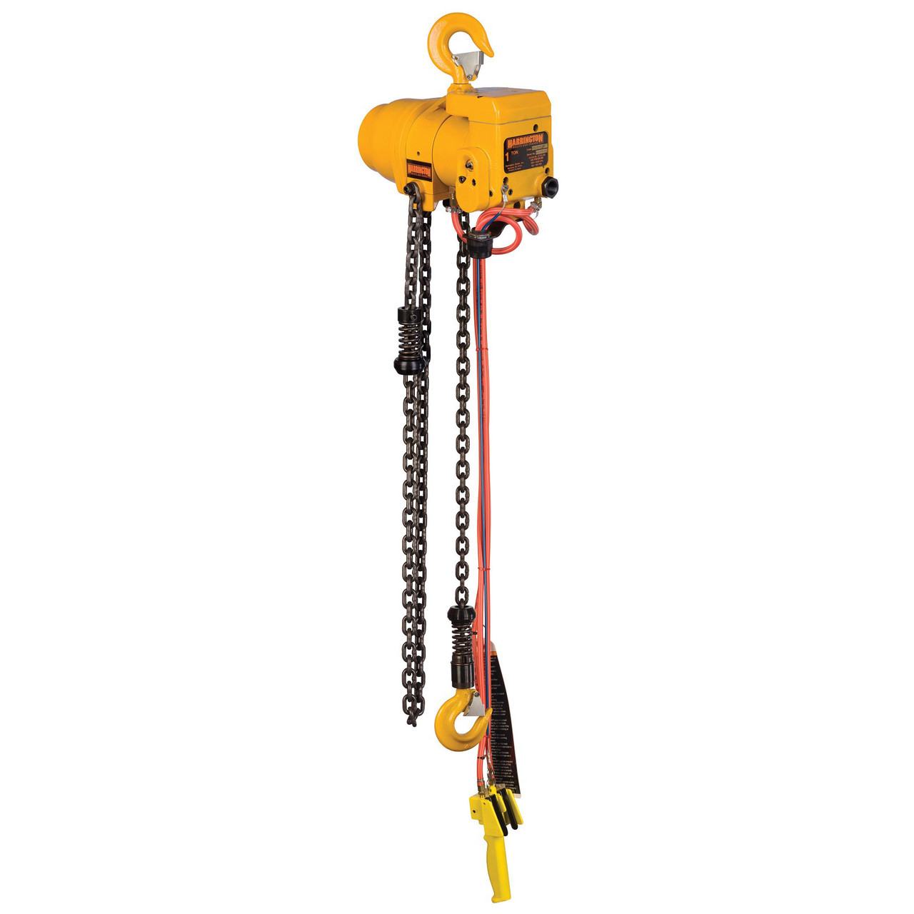 TCR Lug Mount Air Hoist 10' Lift-Capacity 1 Ton Air Power HARRINGTON