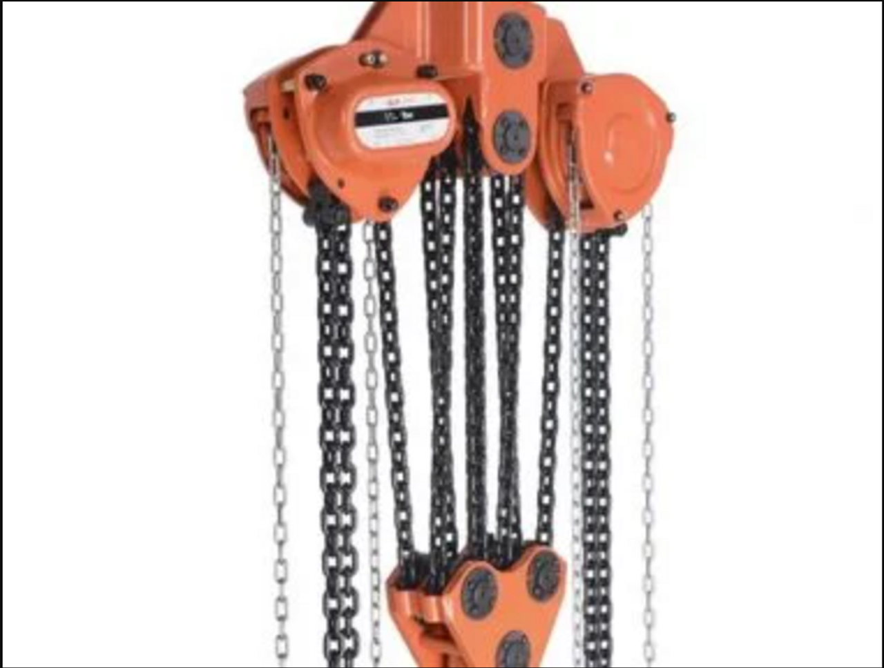 Atlas Lifting and Rigging ACH 15 Ton Chain Hoist 10 Ft. Lift with Overload Protection