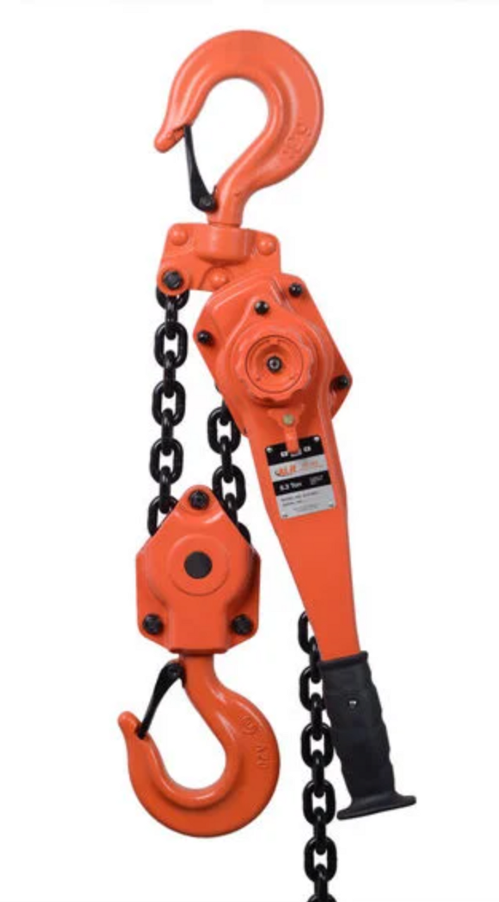 Atlas Lifting and Rigging ALH 6.3 Ton Lever Chain Hoist 5 Ft. Chain with Overload Protection