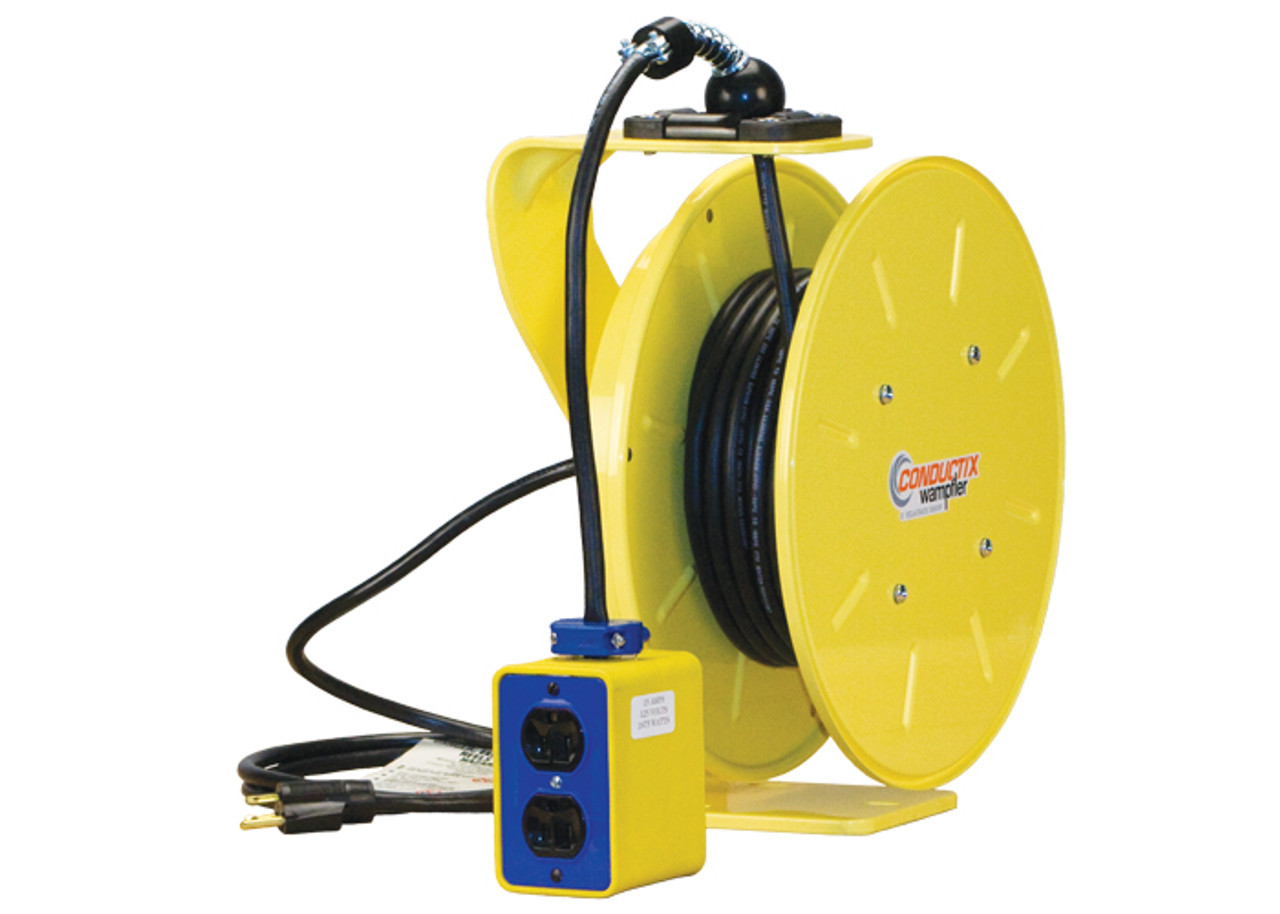1200 Series PowerReel® - 12AWG / 3 Conductors w/ GFI Receptacle Box, Dual 20A/125V 50FT Length Conductix XA-121120305017