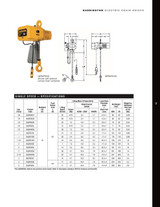 NER Electric Chain Hoist Capacity 3 Tons NER030C Electric Chain Hoist HARRINGTON