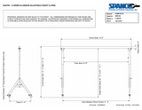 1ALU1012 GANTRY CRANE - 1 TON, 10' SPAN, A SERIES ALUMINUM ADJUSTABLE HEIGHT Min: 10' - 3'' Max: 12' - 9'' SPANCO 1ALU1012 GANTRY CRANE - 1 TON, 10' SPAN, A SERIES ALUMINUM ADJUSTABLE HEIGHT Min: 10' - 3'' Max: 12' - 9'' SPANCO