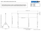 0.5ALU1511 GANTRY CRANE - 1/2 TON, 15' SPAN, A SERIES ALUMINUM ADJUSTABLE HEIGHT 9'10' - 12" SPANCO 0.5ALU1511 GANTRY CRANE - 1/2 TON, 15' SPAN, A SERIES ALUMINUM ADJUSTABLE HEIGHT 9'10' - 12" SPANCO