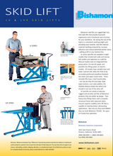 Bishamon  SkidLift Foot Operated Skid Truck, 2200 lb. Capacity, 27"W x 42-1/2"L Forks