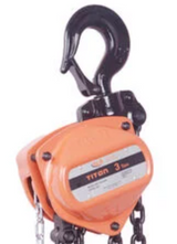 Atlas Lifting and Rigging Titon 3 Ton Chain Hoist 6600 lbs 20 Ft. Lift