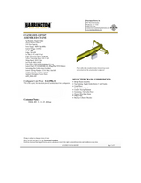 Harrington Top Running Single Girder 5 Ton 30' Span/25' Lift Overhead Crane Assembly
