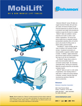 Bishamon BX-80B Battery Operated MobiLift Table, Capacity 1,760 lbs