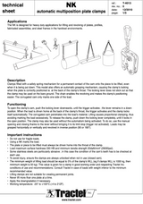 Tractel Topal NK2-0-30 Multiposition Self-Locking Plate Clamp – 6,600 lbs Capacity