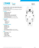 Tractel Versafit Full-Body Harness with Tongue & Buckle Legs, Dorsal and Side Positioning D-Rings – One Size