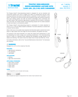 Tractel Tracforce 6 ft. Twin-Leg Kevlar Shock-Absorbing Lanyard – Dual Arms C0K26H Tractel Tracforce 6 ft. Twin-Leg Kevlar Shock-Absorbing Lanyard – Dual Arms C0K26H