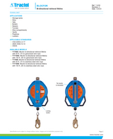 Tractel Blocfor R Bi-Directional Retrieval Lifeline – 50 ft. Stainless Steel Wire Rope - T1T50S