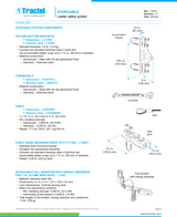 Tractel Stopcable Ladder Safety System with Standard Upper Bracket, 200 ft. Galvanized Steel Wire Rope - L1T8200/1