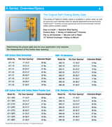Tractel A-Series – The Original Self-Closing Industrial Safety Gate – 37 "-39.5", Stainless Steel - A94-36