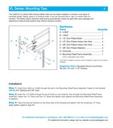 Tractel XL Series – Extended Coverage Self-Closing Safety Gate – 17 "-18.5", Carbon Steel, Yellow Powder Coat - XL71-16PC