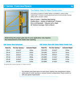 Tractel Z Series – Self-Closing Safety Gate for New Construction – 31"–33.5", Carbon Steel, Yellow Powder Coat – Z70-30PC