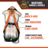 WARTHOG ® TONGUE AND BUCKLE HARNESS S-M
