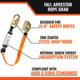 FALL ARRESTOR ROPE GRAB
