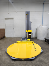 1100MC Semi-Auto Turntable Stretch Wrap Machine Mechanical Clamp & Cut