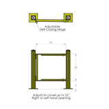 Adjustable Pedestrian Gate