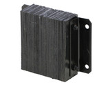 Vestil Laminated Rubber Dock Bumper - 12 In. x 14 In. x 4-1/2 In. - Black