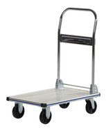 Vestil Aluminum Platform Truck With Polyurethane Casters - 18-1/2 In. x 30 In. 400 lb - Silver