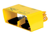 Vestil Factory Installed Steel Twin Foot Control For Lift and Tilt Workstation Tables With - 8 Ft. Usable Cord Length - Yellow