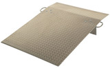 Vestil Aluminum Hand Truck Dock Plate - 36 In. x 48 In. 500 lb - Silver