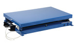 Vestil Steel Heavy-Duty Air Bag Scissor Lift Table - 48 In. x 32 In. 2,000 lb - Blue