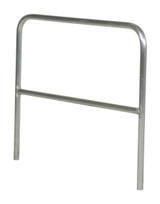 Vestil Aluminum Pipe Safety Railing - 48 In. Length - Silver