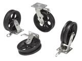 Vestil Cast Iron Swivel V-Groove Casters With - 4-Position Lock 8 In. x 2 In. For Aluminum Gantry Crane Models 2,000 lb