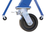 Vestil Steel Adjustable Height Gantry Crane with Total Locking Phenolic Casters - 15 Ft. Wide x 10 Ft. Max Usable Height 8,000 lb - Blue