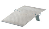 Vestil Aluminum Hand Truck Dock Plate - 30 In. x 36 In. 700 lb - Silver