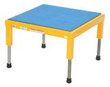 Vestil Steel Adjustable Work-Mate Stand - 24 In. x 24 In. x 10-1/2 In. 500 lb - Yellow