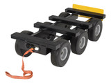 Vestil Steel Six Wheel All-Terrain Dolly - 1,000 lb - Black