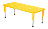 Vestil Steel Adjustable Work-Mate Stand - 47 In. x 19-9/16 In. x 10-1/2 In. 500 lb - Yellow