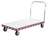 Vestil Aluminum Heavy Duty Tread Plate Platform Truck - 30 In. x 60 In. 3600 lb - Silver