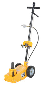 Vestil Steel Air Powered Fork Truck Jack - 8-1/2 In. - 18-1/4 In. Lift Height 44,000 lb - Yellow