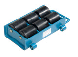 Vestil Steel Adjustable Machinery Skates - 10-1/2 In. x 16-1/2 In. x 4-1/2 In. 12 Ton - Blue