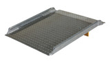 Vestil Aluminum Diamond Tread Hand Truck Dock Board with Curbs - 35-7/8 In. x 31-1/4 In. x 7-3/16 In. 800 lb - Silver