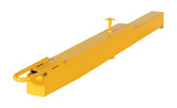 Vestil Factory Installed Steel Tow Bar Hitch For Aluminum and Steel Yard Ramps - Yellow
