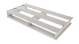 Vestil Aluminum Heavy Duty Half Pallet - 24 In. x 48-1/8 In. x 6 In. 4000 lb - Silver