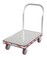 Vestil Aluminum Heavy Duty Tread Plate Platform Truck - 24 In. x 36 In. 3600 lb - Silver