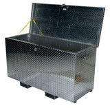Vestil Aluminum Portable Tool Box with Fork Pockets - 24-13/16 In. x 60-3/4 In. x 33-11/16 In. 2500 lb - Silver