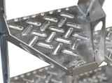 Vestil Galvanized Alternate Tread Stair - 68 Degrees 58-7/8 In. x 23-1/2 In. x 161-7/8 In. 350 lb - Silver